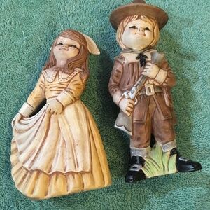 Ceramic Pilgrim figurines